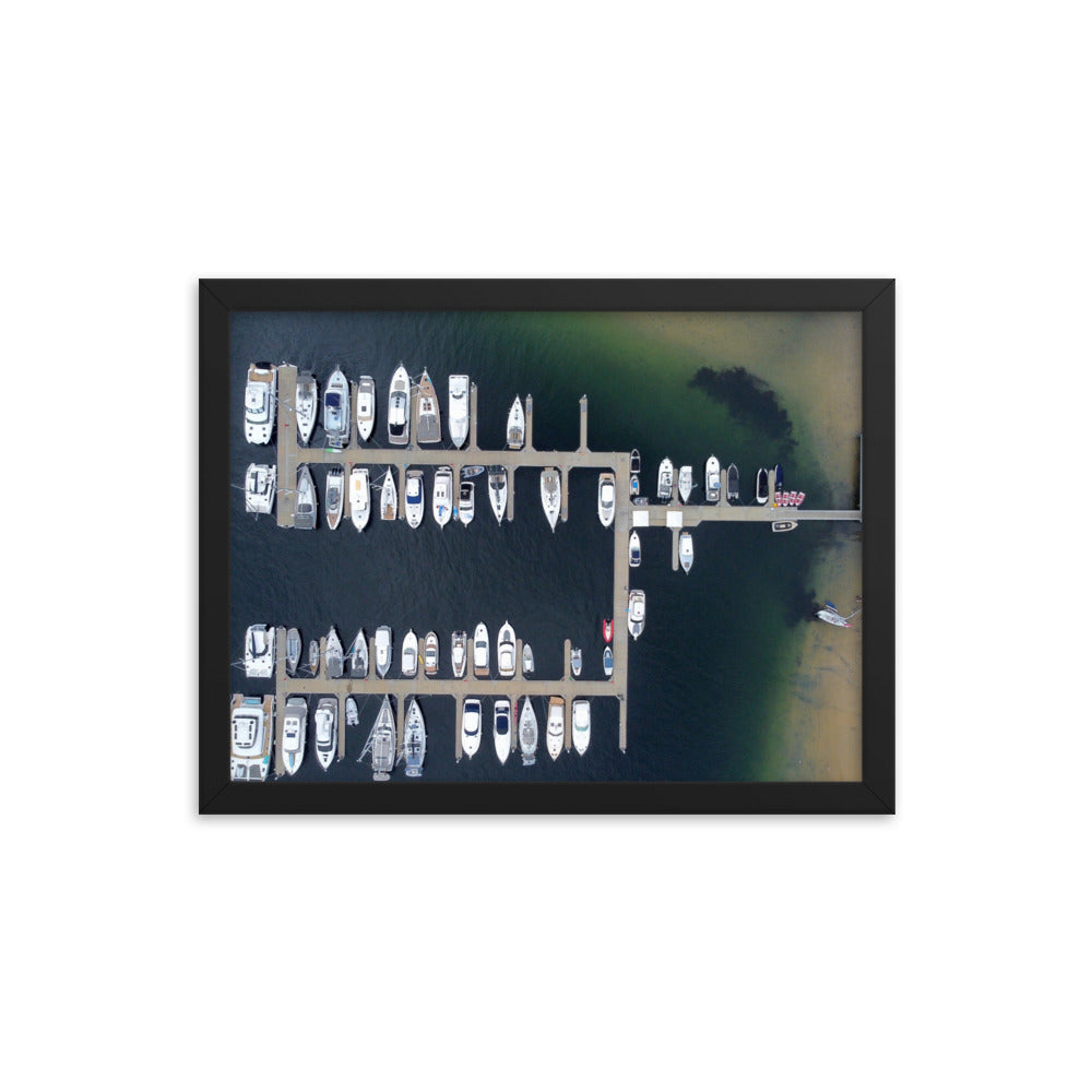 Boats, Sandy bay - Framed poster