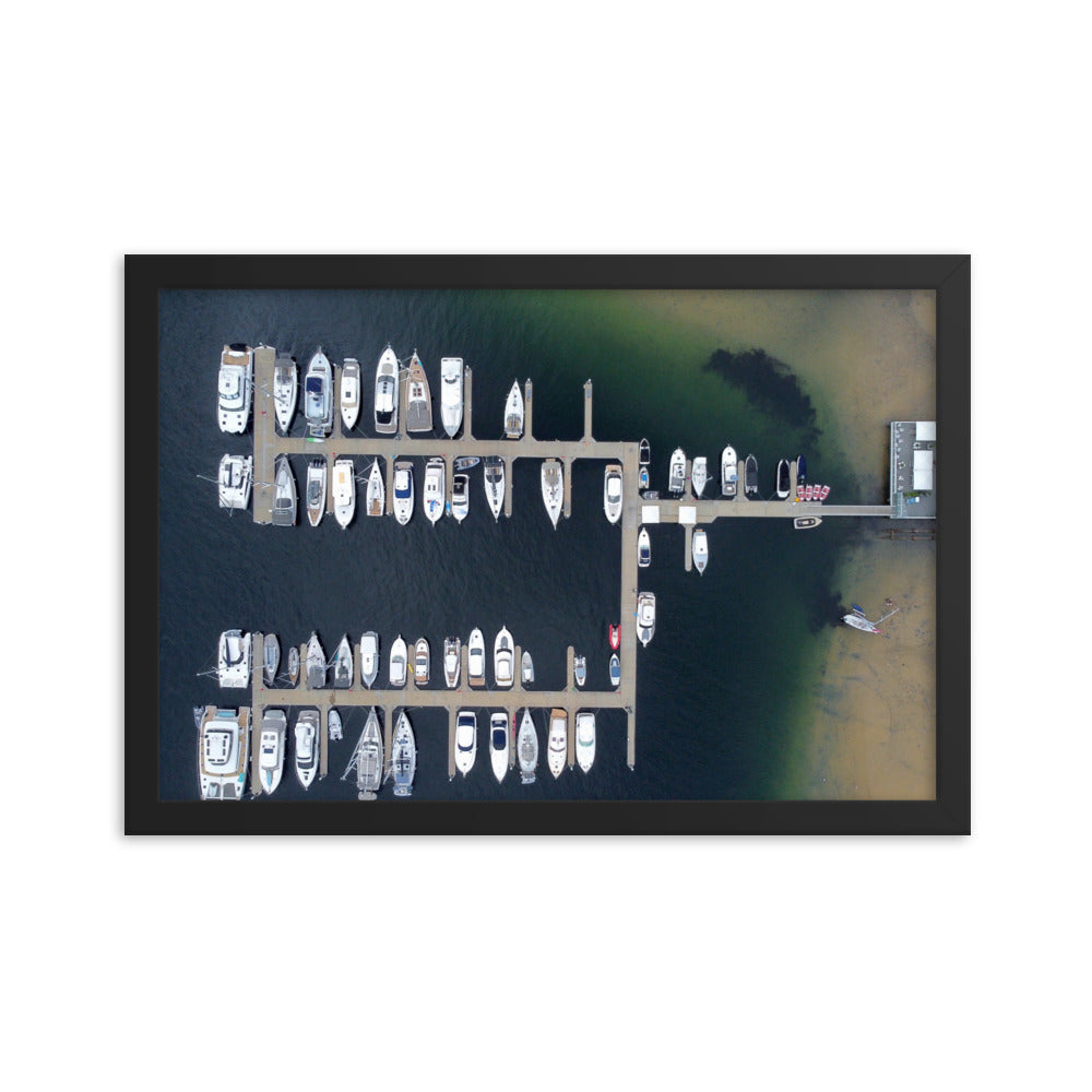 Boats, Sandy bay - Framed poster