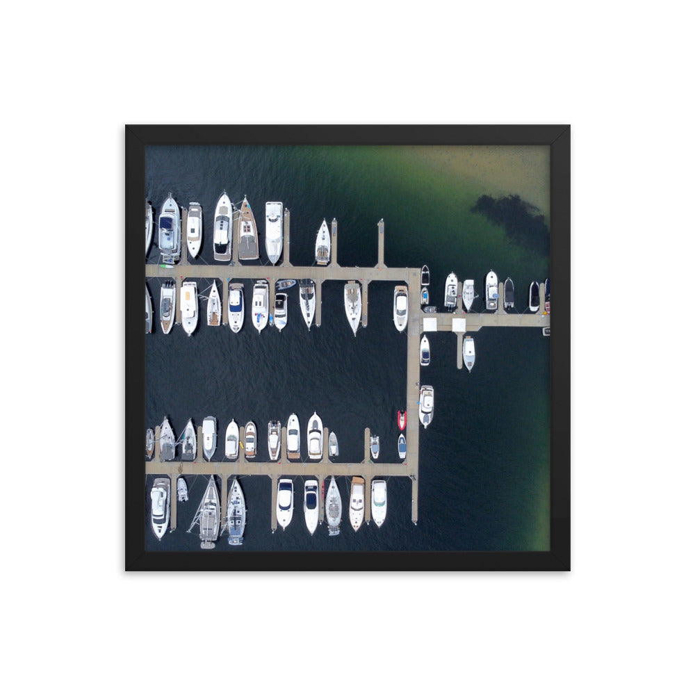 Boats, Sandy bay - Framed poster