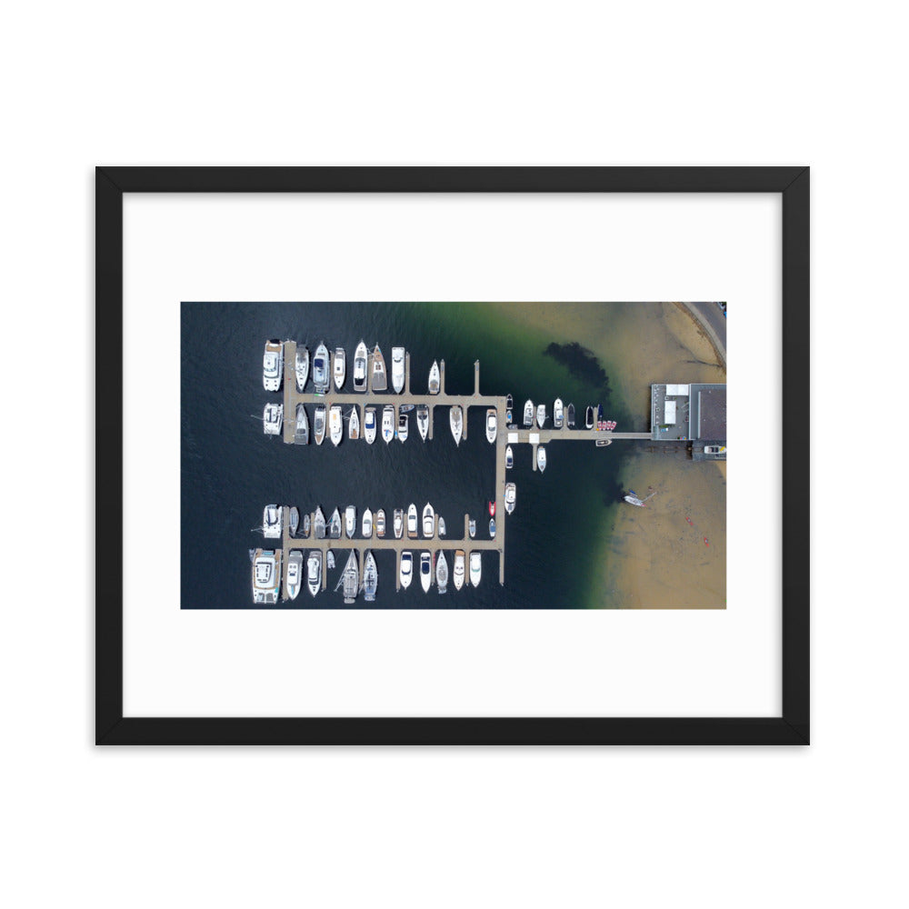 Boats, Sandy bay - Framed poster