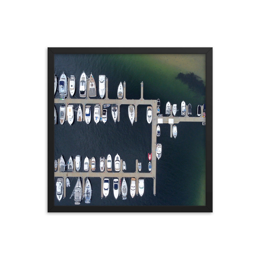 Boats, Sandy bay - Framed poster