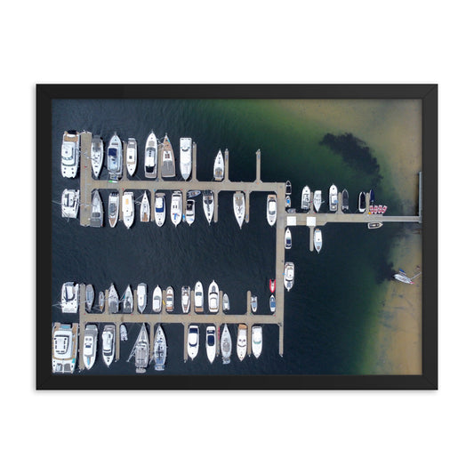 Boats, Sandy bay - Framed poster