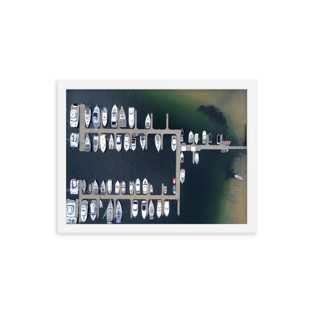 Boats, Sandy bay - Framed poster