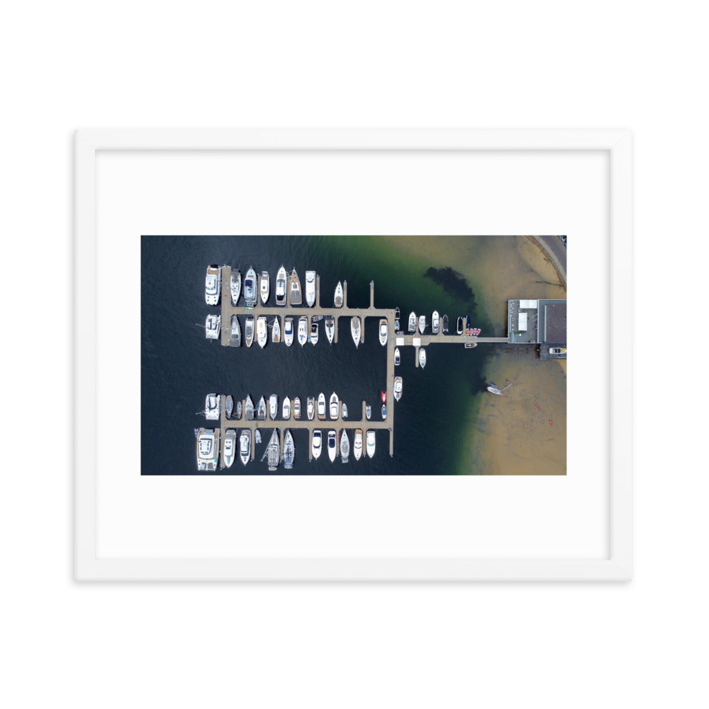 Boats, Sandy bay - Framed poster