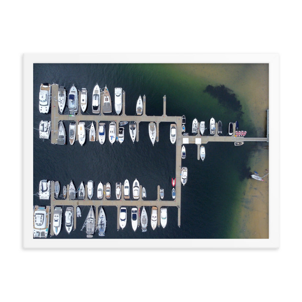 Boats, Sandy bay - Framed poster